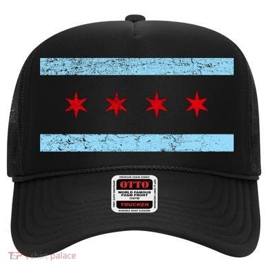 Chicago Retro Flag Vintage Hat