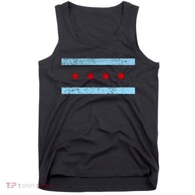 Chicago Retro Flag Vintage Tank Top