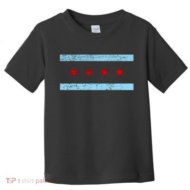 Chicago Retro Flag Vintage Toddler T-Shirt
