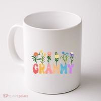 Cute Retro Floral Grammy Coffee Mug thumb 0