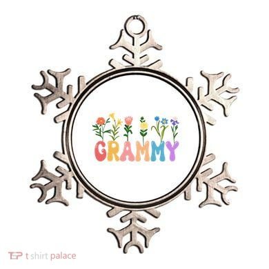 Cute Retro Floral Grammy Ornament