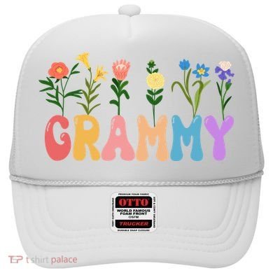 Cute Retro Floral Grammy Hat