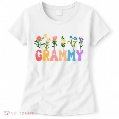 Cute Retro Floral Grammy Women's T-Shirt