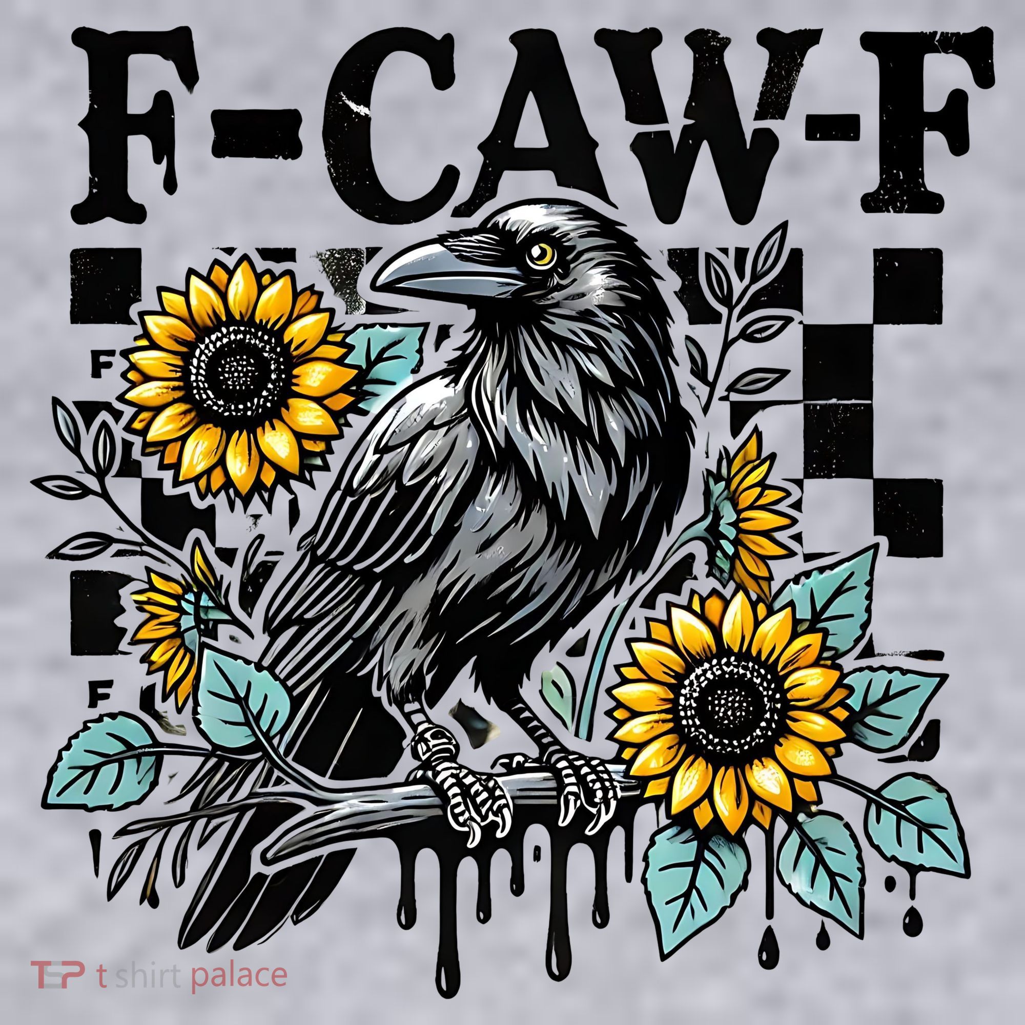 Crow Raven F-CAW-F Funny Halloween Women's Sweatshirt