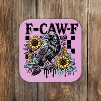 Crow Raven F-CAW-F Funny Halloween Coaster thumb 0