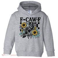 Crow Raven F-CAW-F Funny Halloween Toddler Hoodie thumb 0