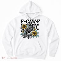 Crow Raven F-CAW-F Funny Halloween Hoodie thumb 0