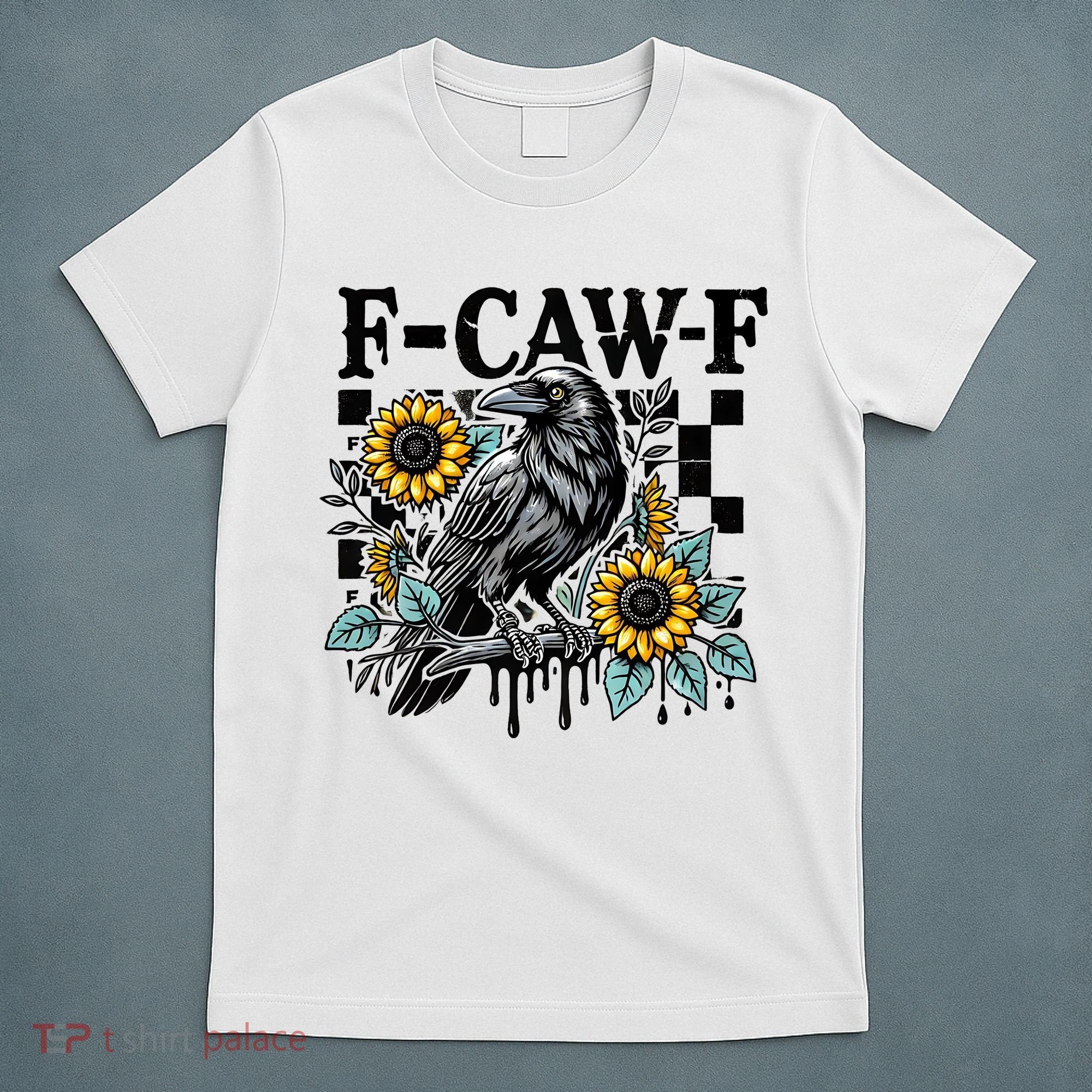 Crow Raven F-CAW-F Funny Halloween T-Shirt