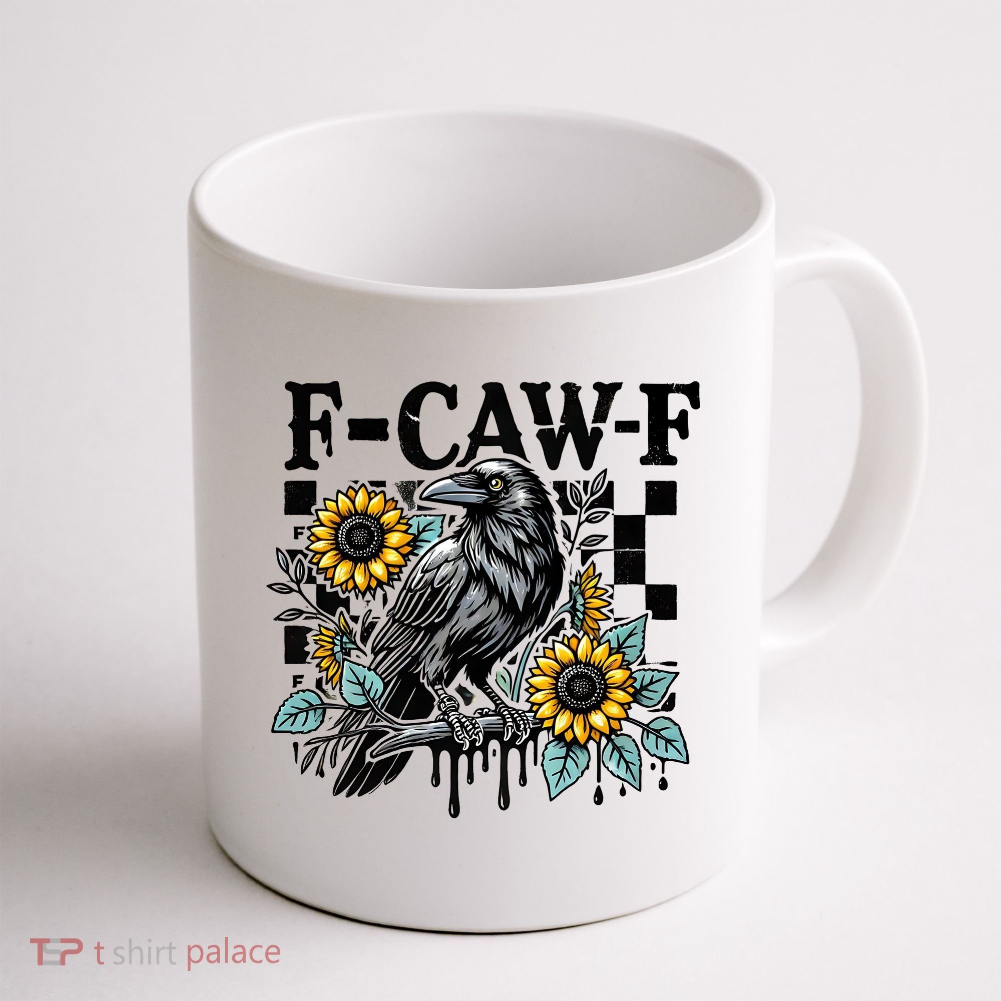 Crow Raven F-CAW-F Funny Halloween Coffee Mug