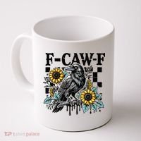 Crow Raven F-CAW-F Funny Halloween Coffee Mug thumb 0