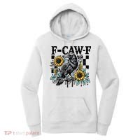 Crow Raven F-CAW-F Funny Halloween Women's Hoodie thumb 0