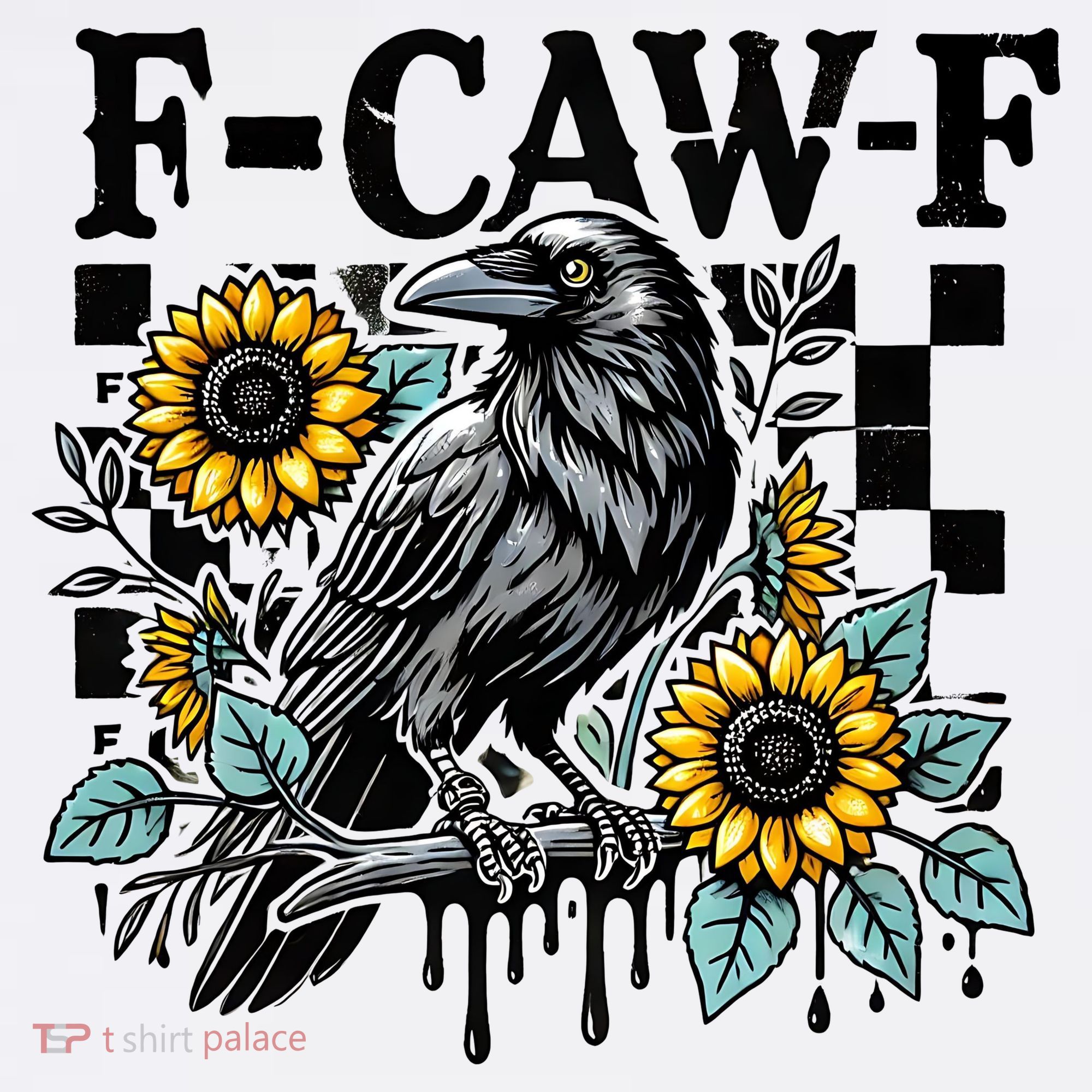 Crow Raven F-CAW-F Funny Halloween Women's Hoodie