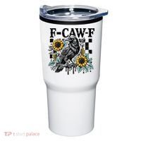 Crow Raven F-CAW-F Funny Halloween Tumbler thumb 0