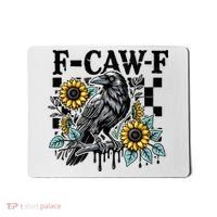Crow Raven F-CAW-F Funny Halloween Mousepad thumb 0