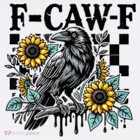 Crow Raven F-CAW-F Funny Halloween Mousepad thumb 1