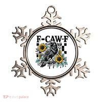 Crow Raven F-CAW-F Funny Halloween Ornament thumb 0
