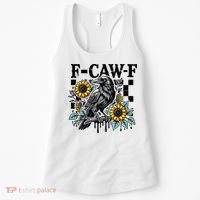 Crow Raven F-CAW-F Funny Halloween Women's Tank Top thumb 0