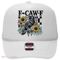 Crow Raven F-CAW-F Funny Halloween Hat thumb 0