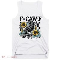 Crow Raven F-CAW-F Funny Halloween Tank Top thumb 0