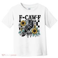 Crow Raven F-CAW-F Funny Halloween Toddler T-Shirt thumb 0