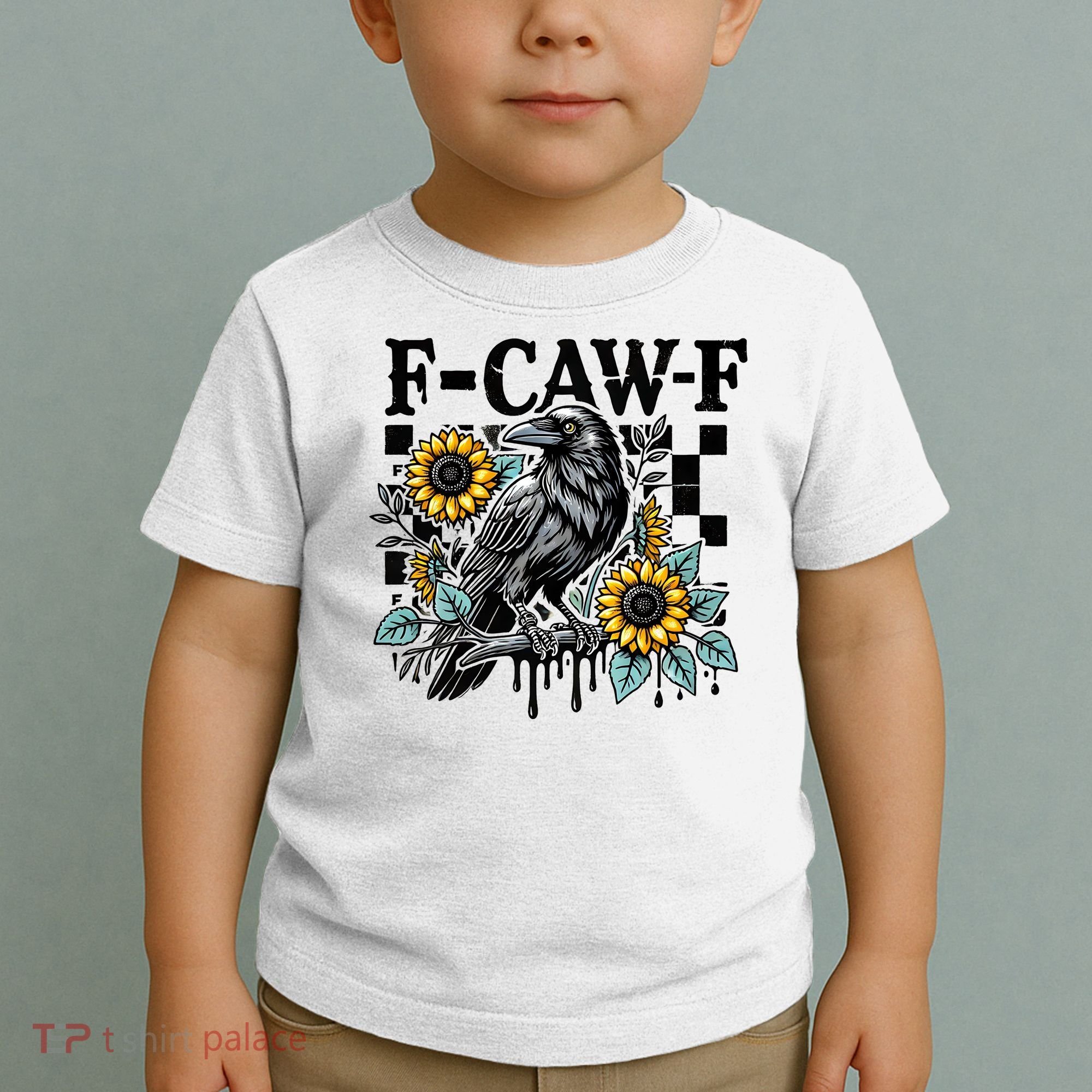 Crow Raven F-CAW-F Funny Halloween Toddler T-Shirt