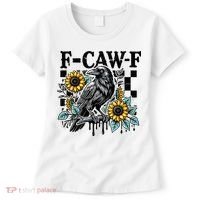 Crow Raven F-CAW-F Funny Halloween Women's T-Shirt thumb 0