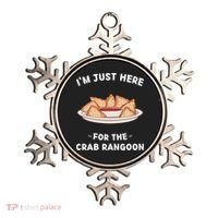 Crab Rangoon Food Lover Im Just Here For The Crab Rangoon Cool Ornament thumb 0