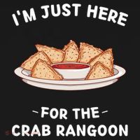 Crab Rangoon Food Lover Im Just Here For The Crab Rangoon Cool Kids Sweatshirt thumb 2