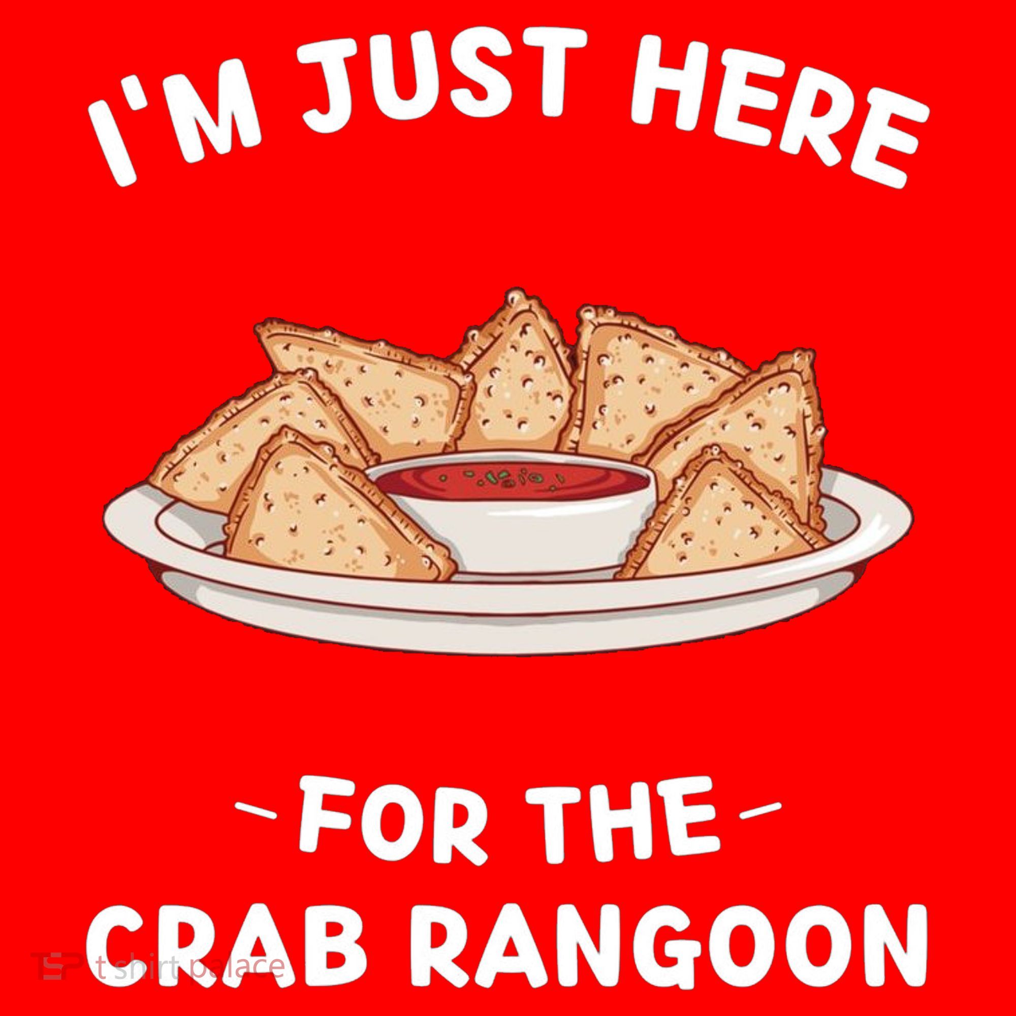 Crab Rangoon Food Lover Im Just Here For The Crab Rangoon Cool Santa Hat