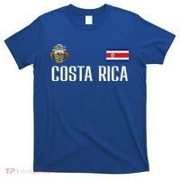 Costa Rica Flag Football Soccer Fan T-Shirt thumb 0