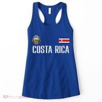 Costa Rica Flag Football Soccer Fan Women's Tank Top thumb 0