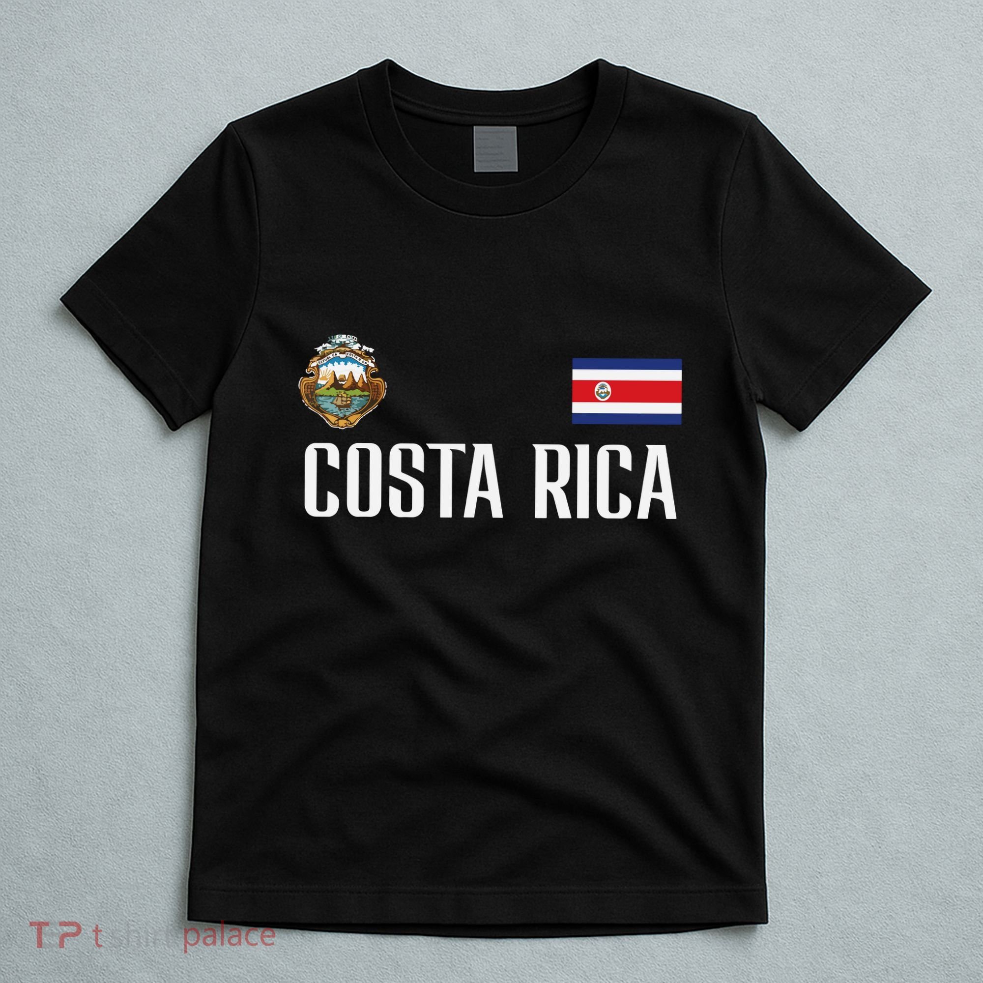 Costa Rica Flag Football Soccer Fan Women T-Shirt