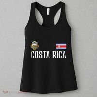 Costa Rica Flag Football Soccer Fan Women Women's Tank Top thumb 3
