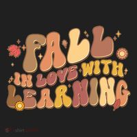 Cute Retro Fall In Love With Learning Women's Sweatshirt thumb 2