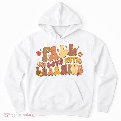 Cute Retro Fall In Love With Learning Hoodie