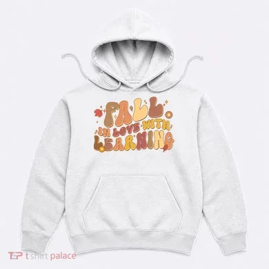 Cute Retro Fall In Love With Learning Hoodie