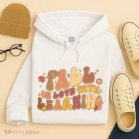 Cute Retro Fall In Love With Learning Hoodie thumb 4