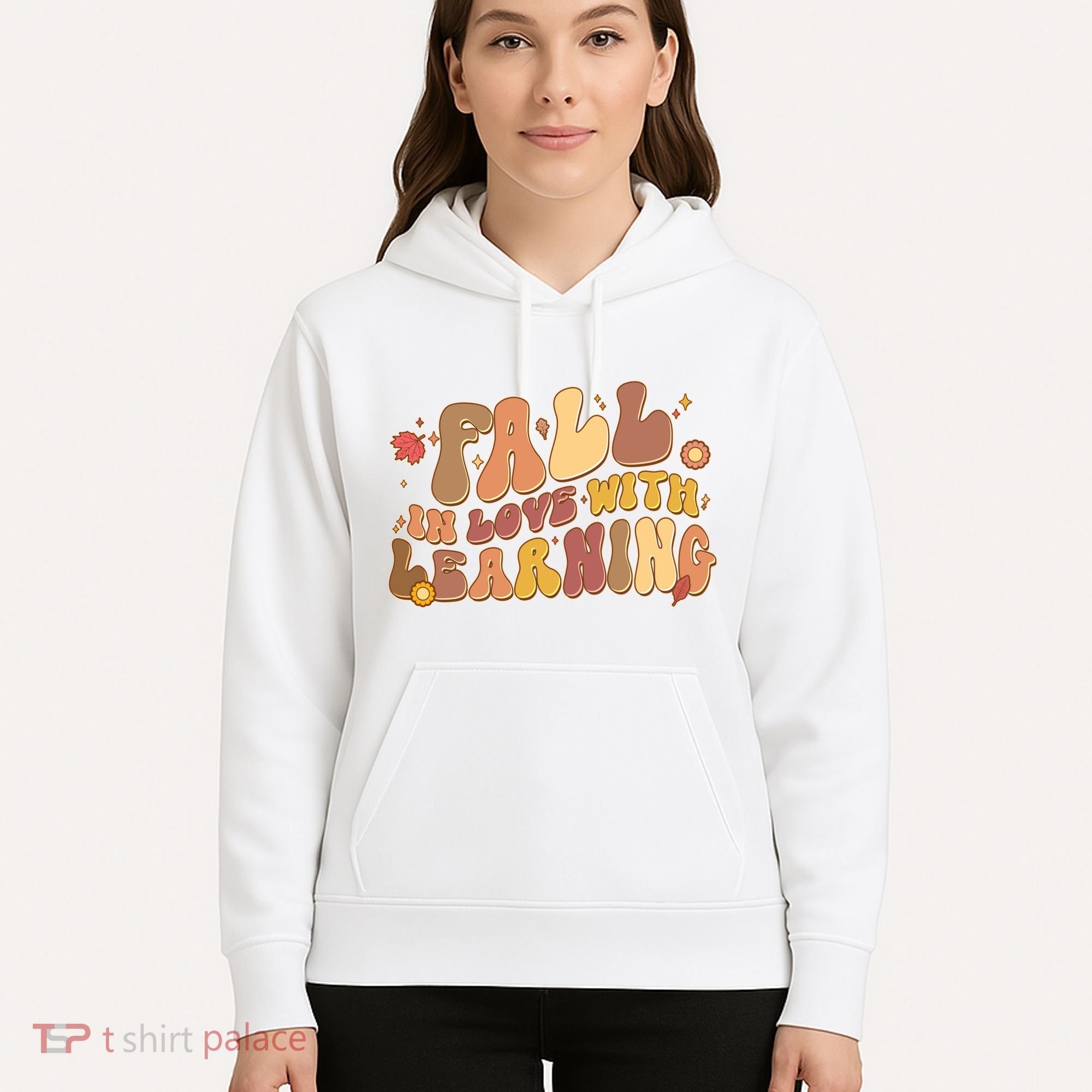 Cute Retro Fall In Love With Learning Hoodie
