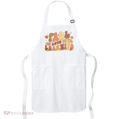 Cute Retro Fall In Love With Learning Apron