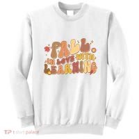 Cute Retro Fall In Love With Learning Sweatshirt thumb 0
