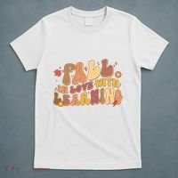 Cute Retro Fall In Love With Learning T-Shirt thumb 5