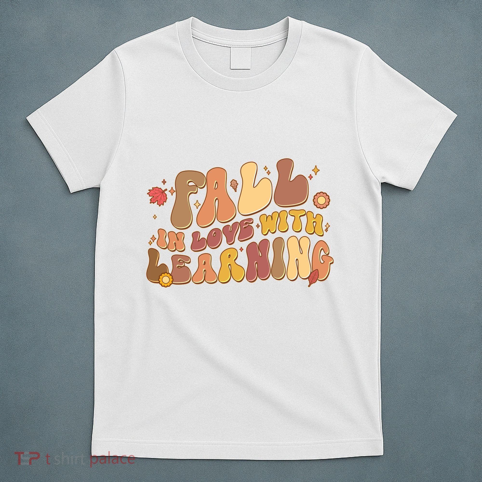 Cute Retro Fall In Love With Learning T-Shirt
