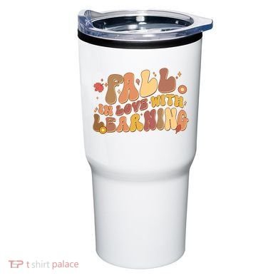 Cute Retro Fall In Love With Learning Tumbler