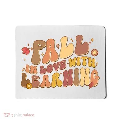 Cute Retro Fall In Love With Learning Mousepad