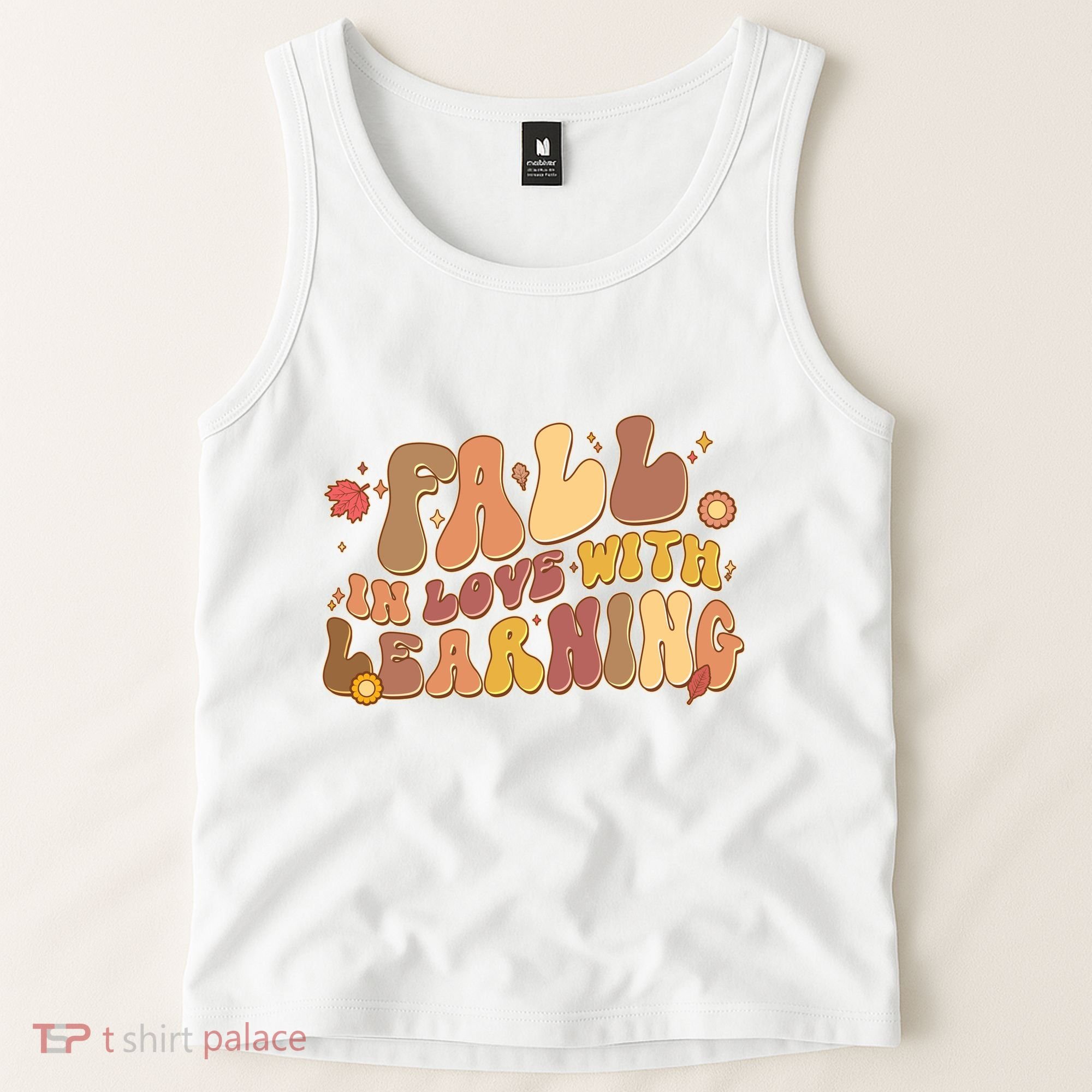 Cute Retro Fall In Love With Learning Tank Top