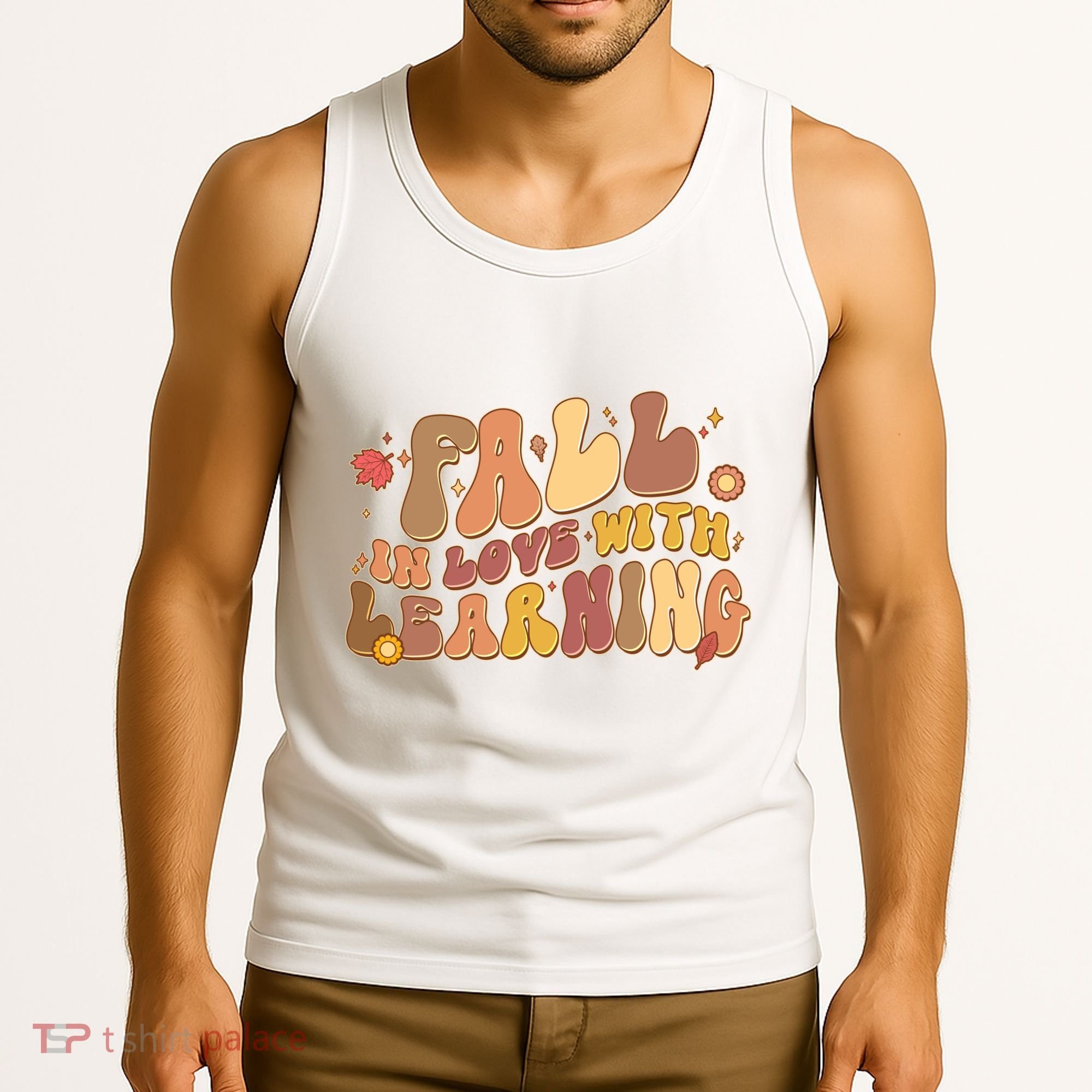 Cute Retro Fall In Love With Learning Tank Top