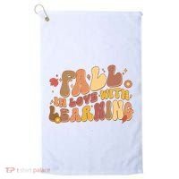 Cute Retro Fall In Love With Learning Golf Towel thumb 0