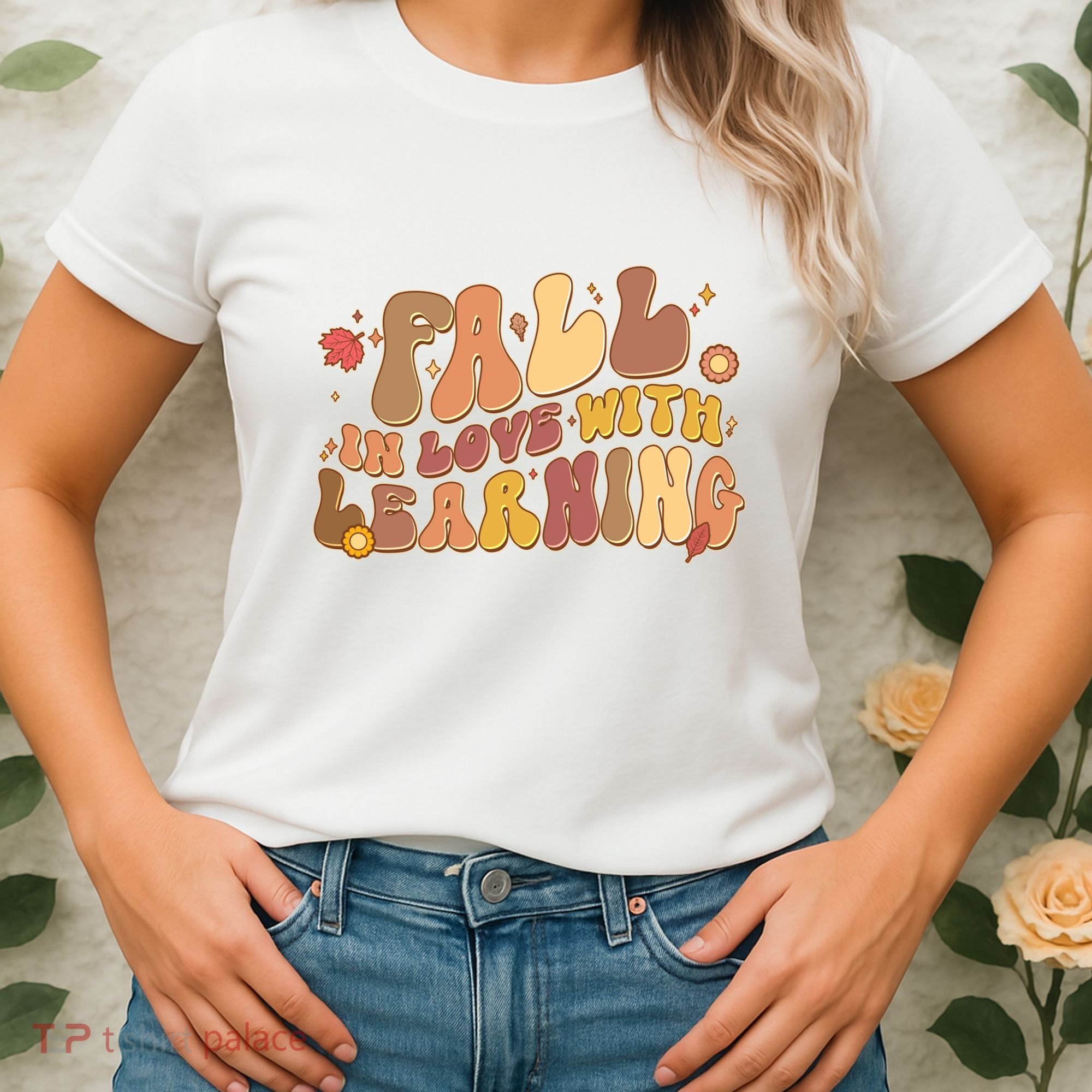 Cute Retro Fall In Love With Learning Women's T-Shirt
