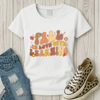 Cute Retro Fall In Love With Learning Women's T-Shirt thumb 3