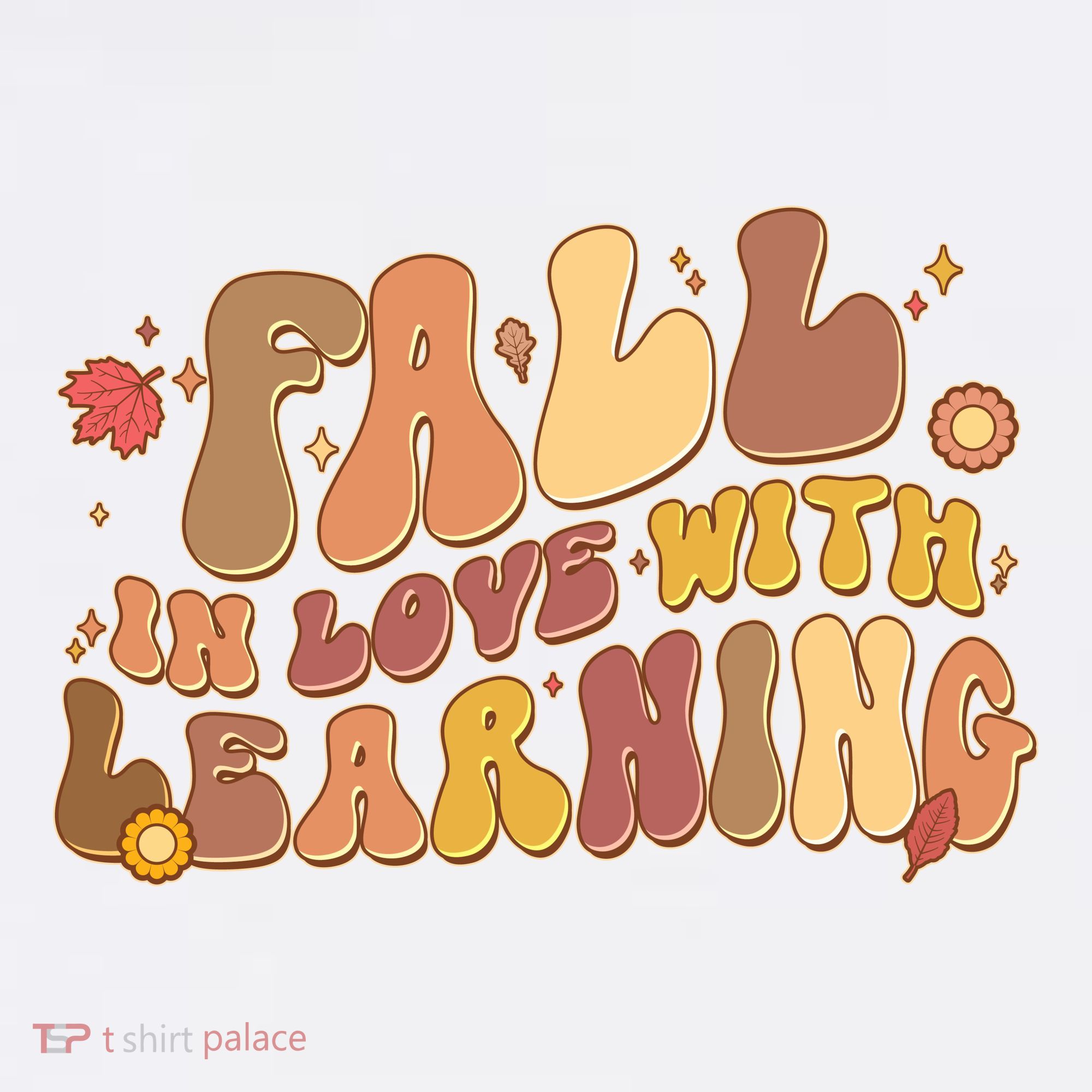 Cute Retro Fall In Love With Learning Women's T-Shirt
